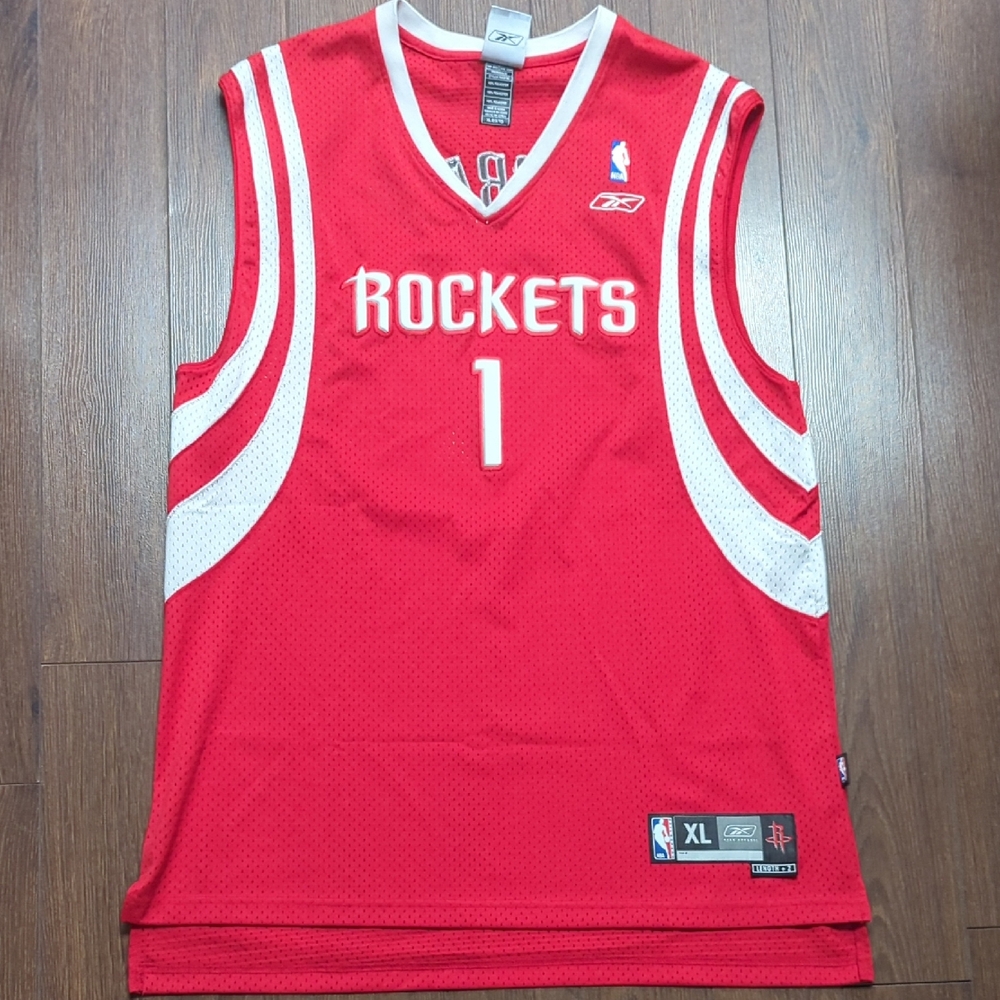 Reebok Red and White Rockets Jersey
